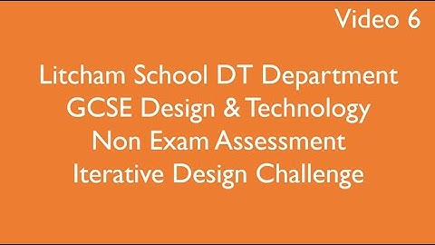 GCSE DT NEA IDC: Video Lesson 6 Potential Users and Primary User Interview
