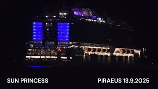 Cruise Ship SUN PRINCESS arrival at Piraeus Port