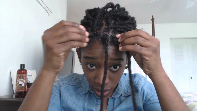 Sisterlocks Interlocking Tool Review and Quick Self Retie Demo [Frm a 4c  Loose to a Loc'd Natural] 