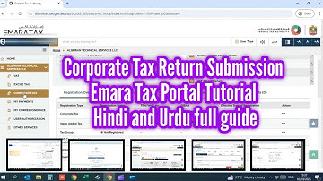 How to File Corporate Tax Return on Emara Tax Portal | Step-by-Step Guide in Hindi, Urdu