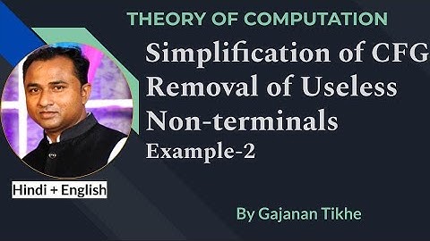 Removal of Useless Non-terminals Example-2 | Theory of Computation