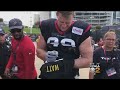 'Wrong Brother!': J.J. Watt Jokes With Fan Asking Him To Sign Steelers Jersey