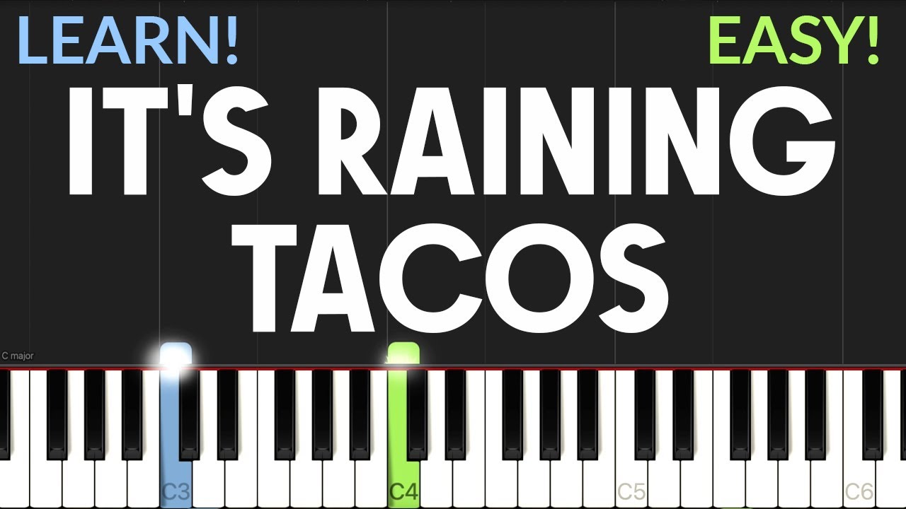 It's Raining Tacos Sheet music for Piano (Solo) Easy