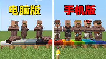村民会排队手牵手？Java对比基岩版MC老玩家才知道的区别