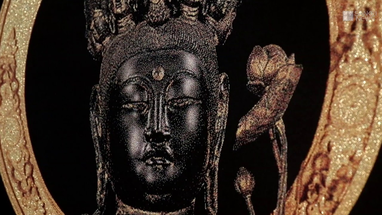 西陣手織唐絹国寳法隆寺聖観音像掛軸☆1月31日迄半額に御値引き販売中☆☆ 疫病収束願い、西陣織の「十一面観音菩薩像」公開 - YouTube