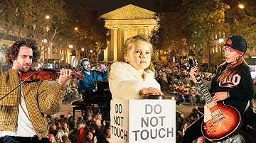 The BIGGEST Flashmob Ever: Carol of the Bells with 100 Musicians in Paris!!