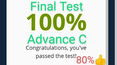 CISCO Final Test Answer Advance C  Code riders #cisco