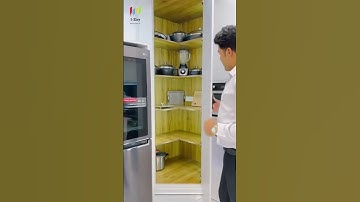 Smart Kitchen Corner Storage Cabinet | Space-Saving Pantry & Appliance Unit