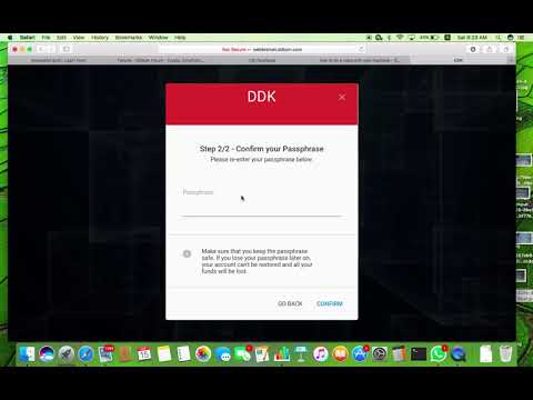 DDK   saving passphrase and vote