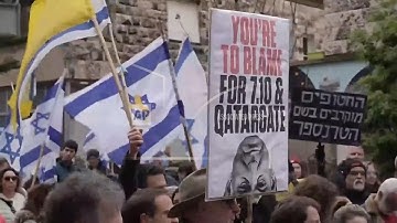 Protesters in Jerusalem continue calls to end war in Gaza and secure release of hostages