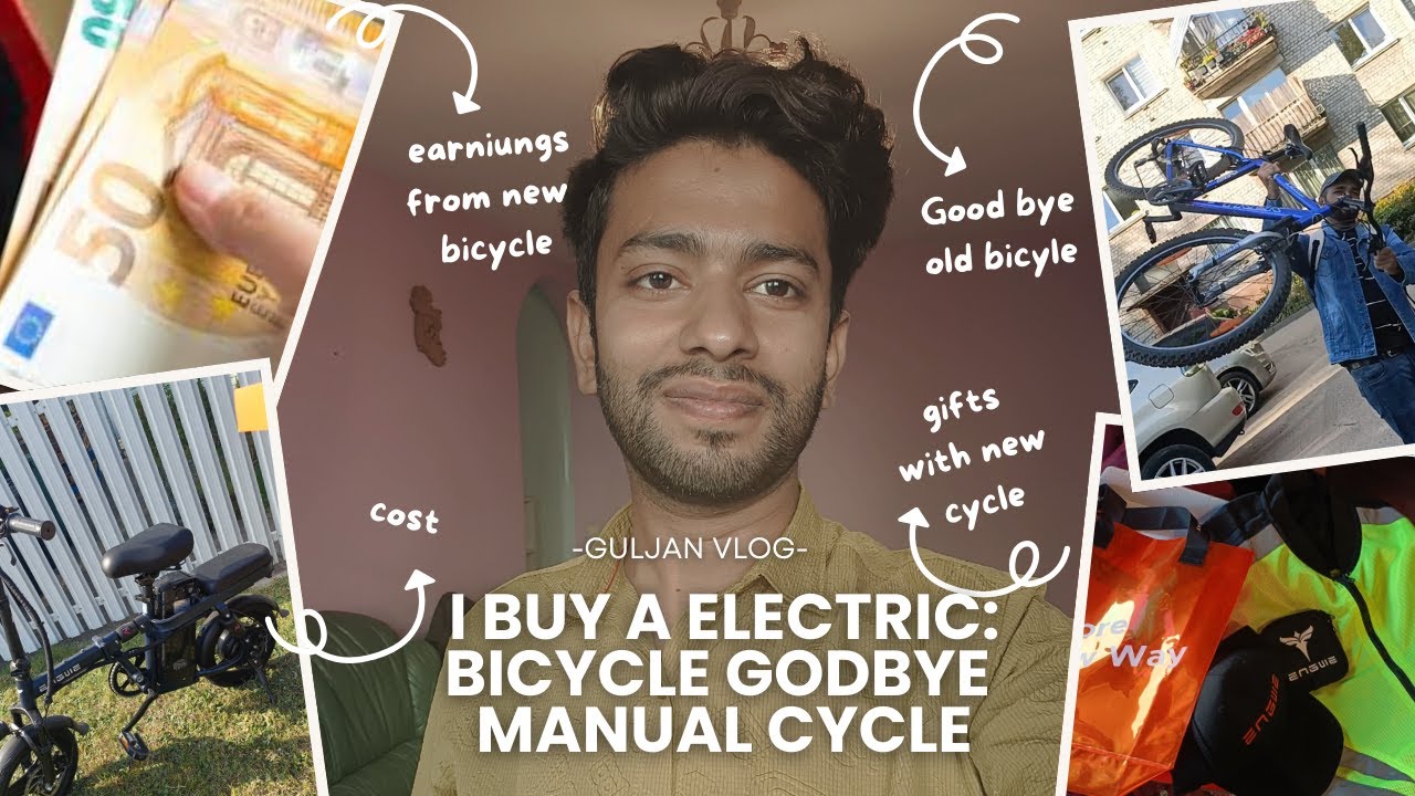 I buy new electric bicycle | earnings from new bicycle | Price of cycle | Lithuania student life