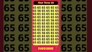 Find three 56 #braingame #numbers #findnumber