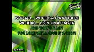 Bon Jovi - Livin' On A Prayer Acoustic Karaoke chords