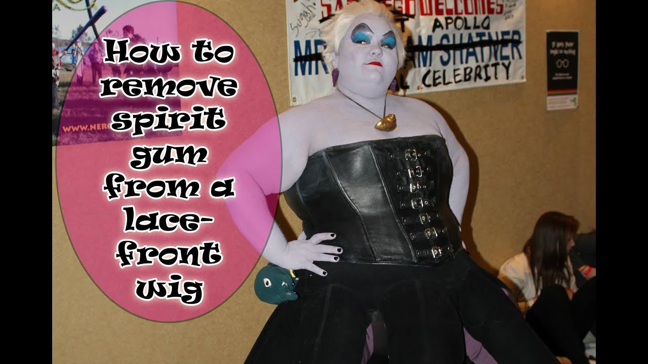 How to remove spirit gum from a lace-front cosplay wig and wash it
