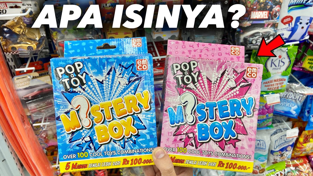 ALFAMART JUAL MYSTERY BOX MAINAN! POP A TOY MYSTERY BOX EMCO!
