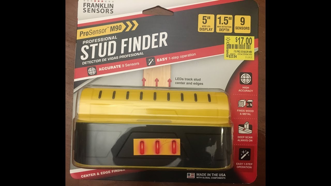 unboxing testing Franklin Sensors ProSensor M90 Professional Stud