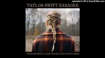 Taylor Swift - tolerate it (Karaoke Version)