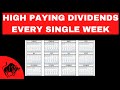 This High Dividend Stock Portfolio Will Pay You Dividends Every Week