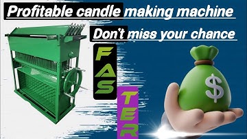 🚀 Discover the automatic candle making machine – a profitable project with minimal costs! 🕯️🔥