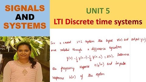 For y(n)-1/6y(n-1)-1/6y(n-2)=x(n), find frequency response H(e^jw) & impulse response h(n)