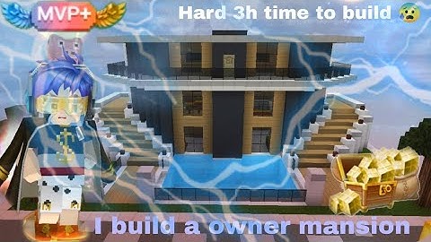 How to build a huge mansion in skyblock - [BlockmanGo] - #BGtube #BuildDesign