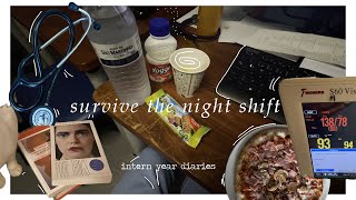 survive the 12hr night shift 🥲🩺 hospital intern diaries