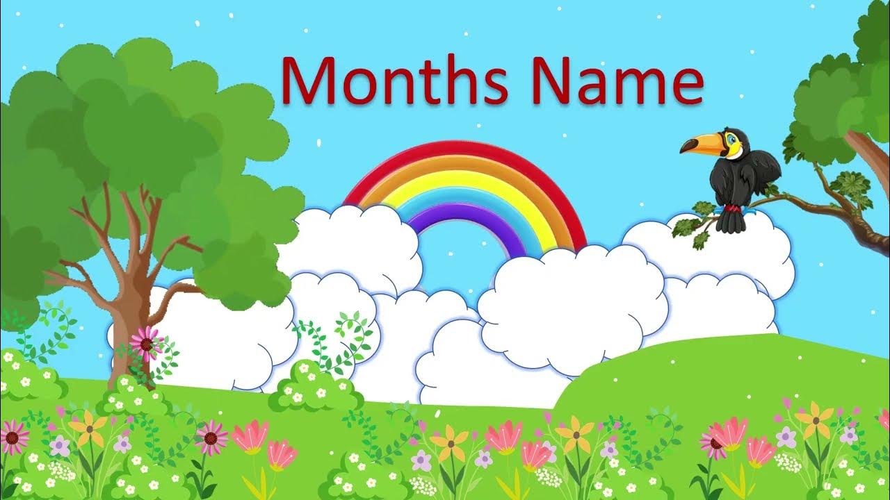 Months of the Year Preschool Song and Nursery Rhyme for Kids Months Name by PEACOCK KIDS