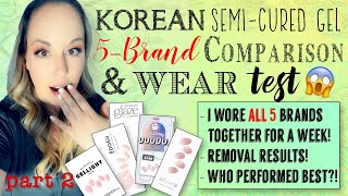 5-Brand Korean Semi-Cured Gel Nails Test PART 2 - I Wore Ohora, Dashing Diva Glaze, Zinipin & more