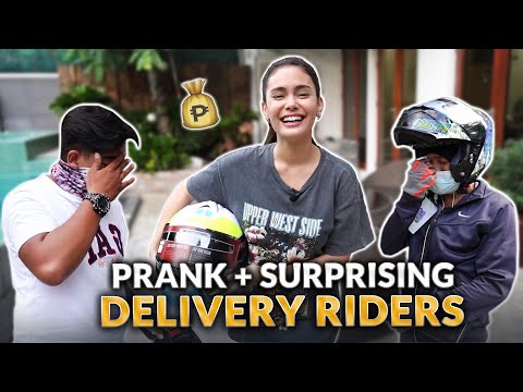 PRANK ON DELIVERY RIDERS + SURPRISE! | IVANA ALAWI