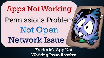 How To Fix Frederick App not working | Loading Problem | Space Issue | Network & Permissions Issue