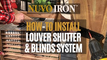 Louver Shutter & Blinds Instruction - How-To Video