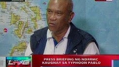 NTL: Press briefing ng NDRRMC kaugnay sa typhoon Pablo
