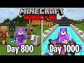 I Survived 1,000 Days in HARDCORE Minecraft... (FULL NETHERITE BEACON)