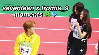 seventeen and fromis_9 moments ☆ fromiseventeen!