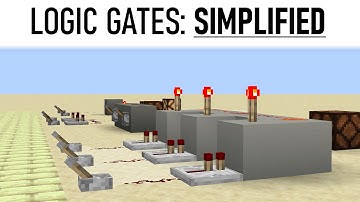 Understanding Minecraft Logic Gates! Logic Gates SIMPLIFIED! [TUTORIAL]