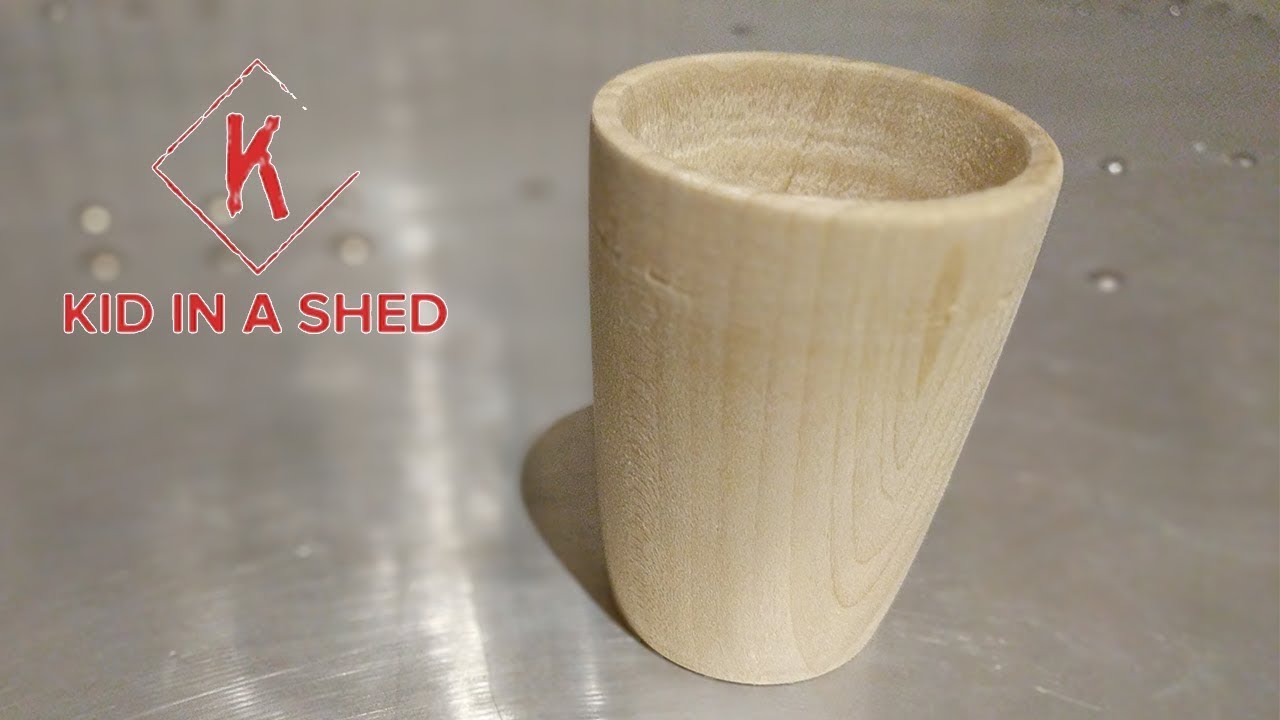 Turning a Shot Glass From Tulip Wood | Kid In A Shed