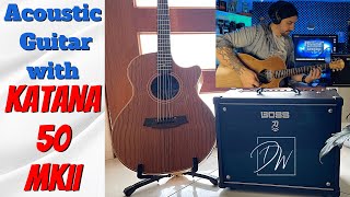 Using An Acoustic Guitar With The Katana 50 MKII - Does It Work?