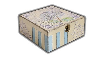 DECOUPAGE BOX WITH NAPKIN / DIY / HOW TO MADEA BEAUTIFUL BOX