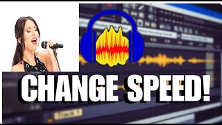 How to change audio speed in audacity