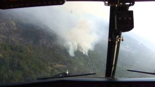 Dropped from a French Canadair in a forest fire in Oliveira de Frades, Viseu - Portugal - AGO 2013