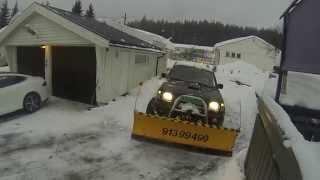 Nissan Navara I Snøen Med Henger