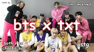 dont put bts & txt in the same room