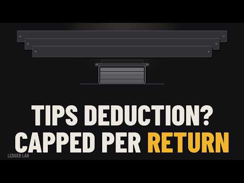 Qualified Tips Deduction: $25,000 per Return, a $150,000 Line, 2025 Through 2028