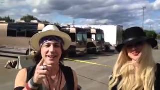 Parking lot fan meeting with Orianthi and ryan roxie