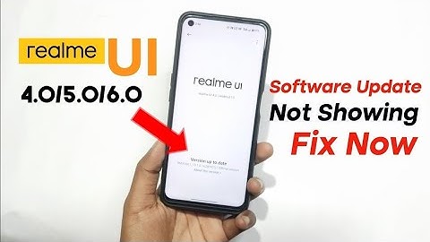 "Realme UI Update Not Showing? Here