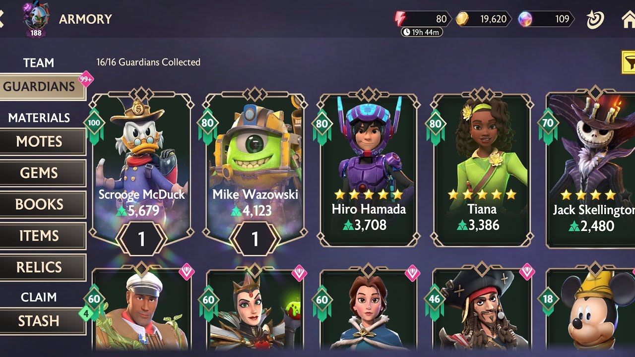 Disney Mirrorverse - Tier List! Top 5 Support Guardians!! Sept 2023