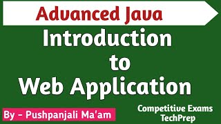 Lec - 1.1 Introduction to Web Application in Advanced Java in Hindi