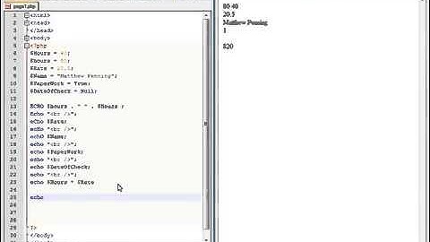 PHP Lesson 9   Concatenating Data Types