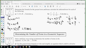 S1 Chapter 1 Lesson 5 Geometric Sequences Math 20 1