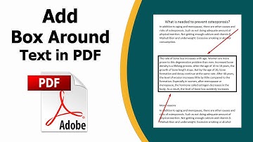 How to add a box around text in pdf using adobe acrobat pro dc
